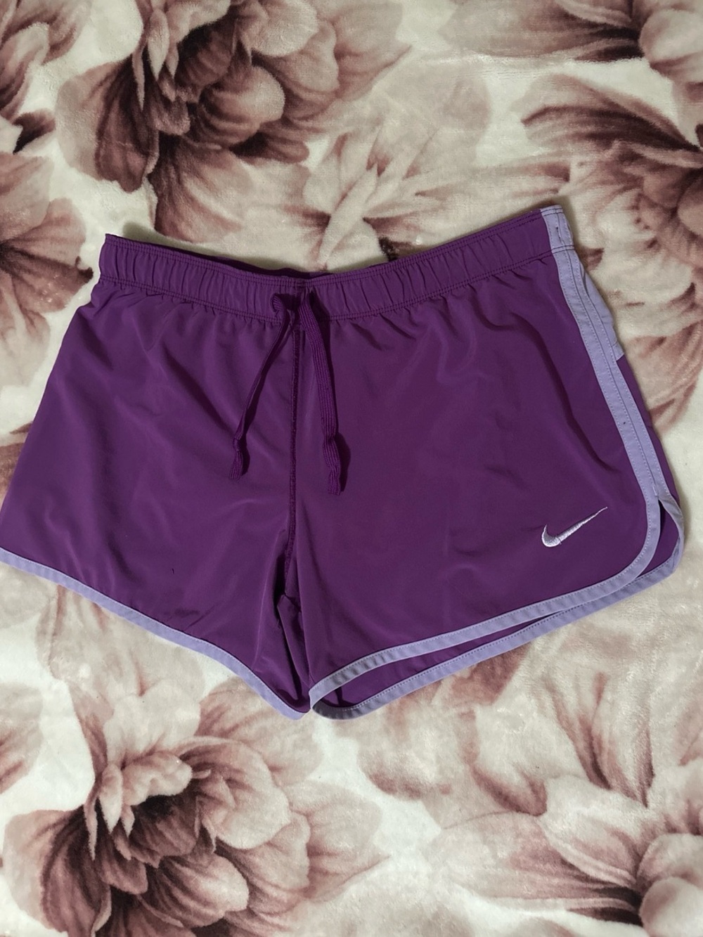 Nike Women's two toned Purple Dri-Fit Running Shorts